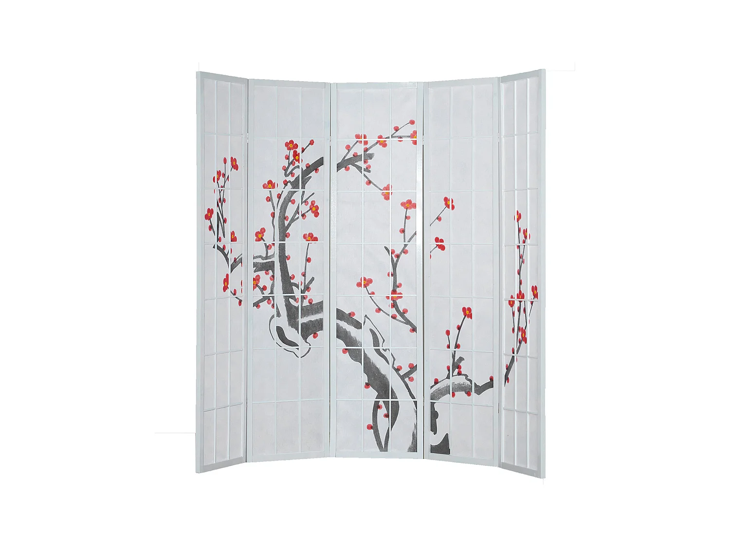 Paravent 179 cm blanc