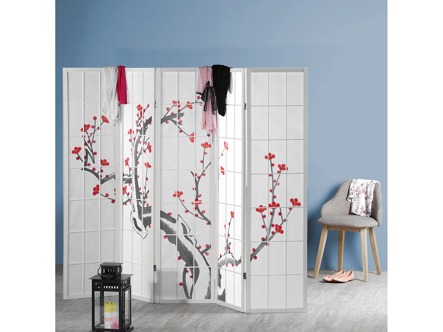 Separador de ambiente 179 cm blanco