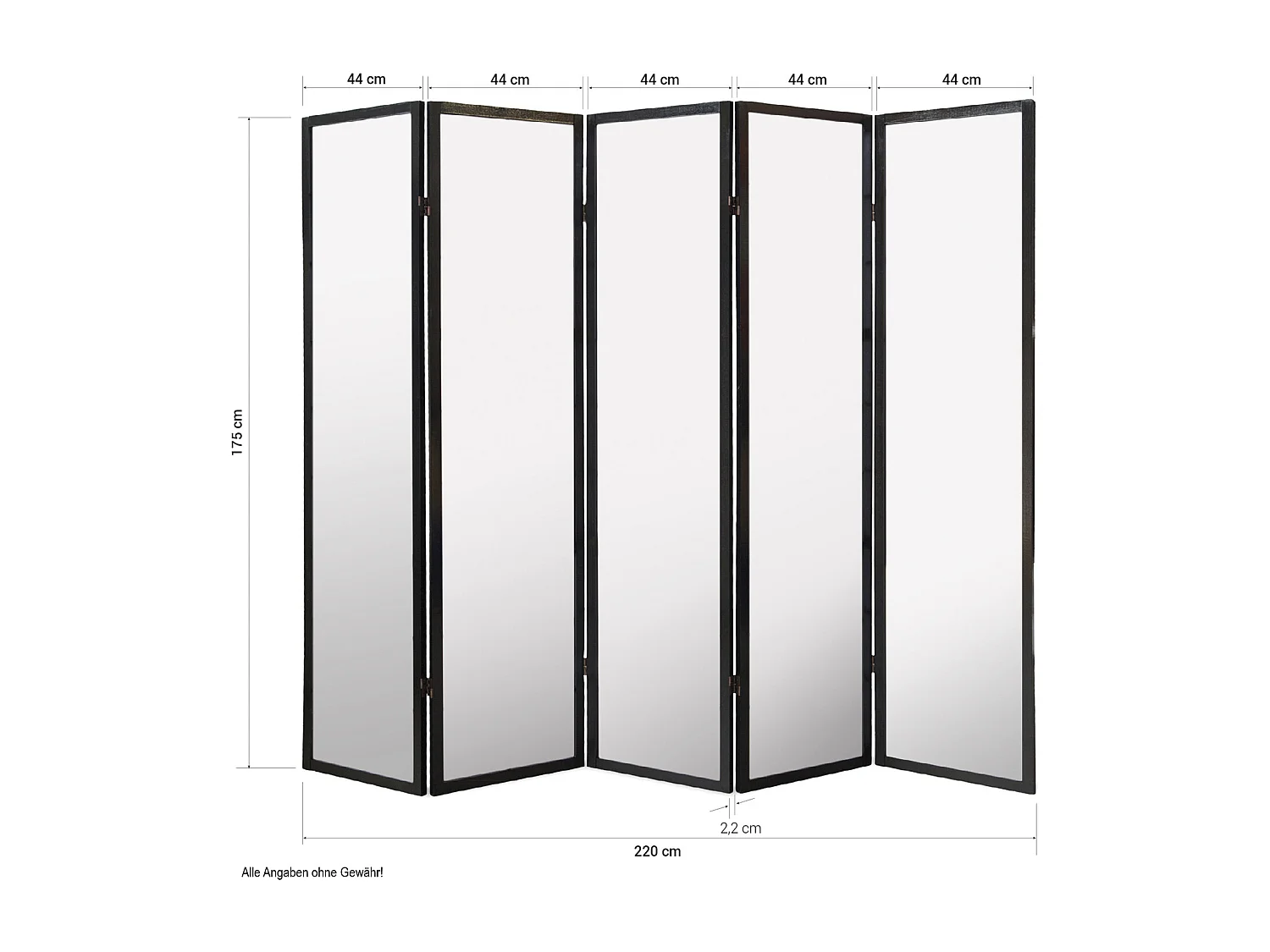 Separador de ambiente 179 cm blanco