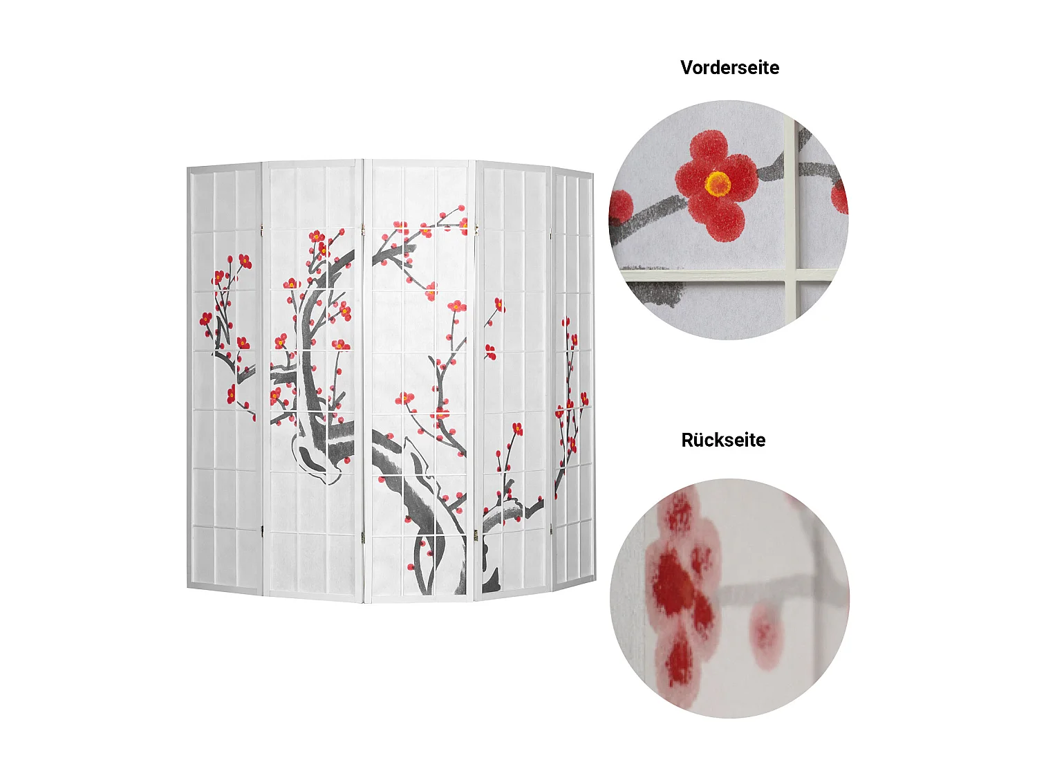 Separador de ambiente 179 cm blanco