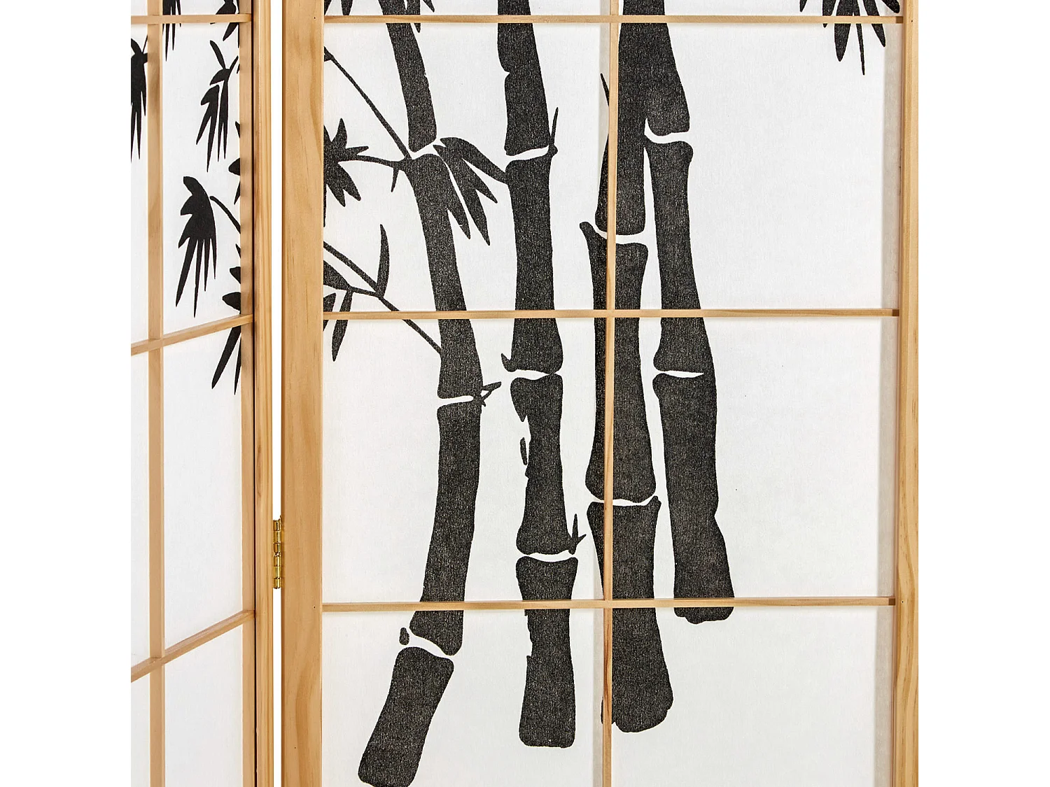 Kamerscheider 132x2x179 cm natuurlijk hout Shoji