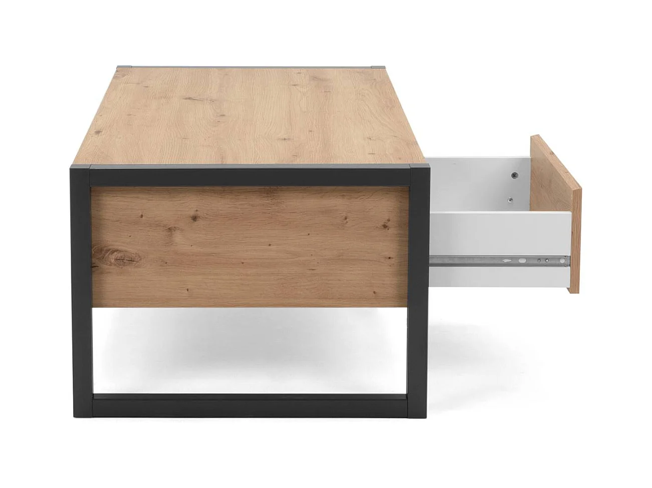 Couchtisch 100x40x55 cm Grau Natur