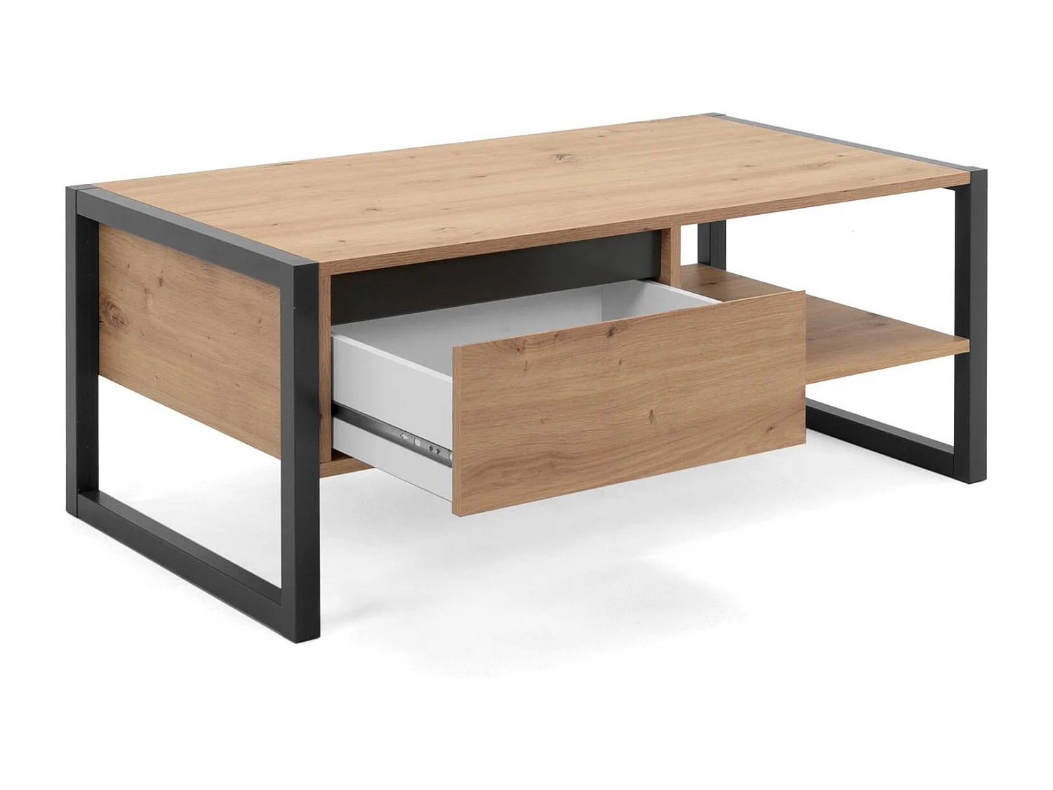 Table basse 100x40x55 cm Gris naturel