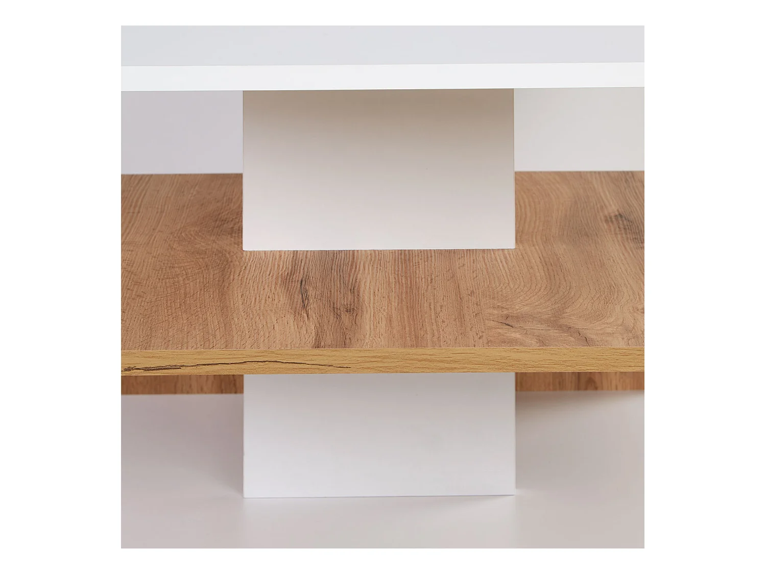 Stolik kawowy 90x41x50 cm Dąb biały