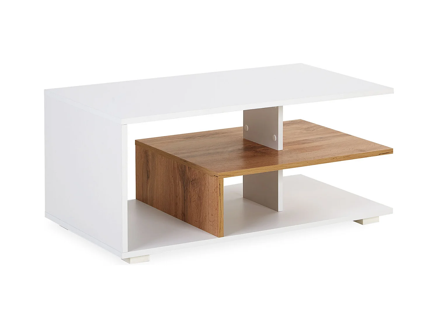 Couchtisch 90x41x50 cm Weißeiche