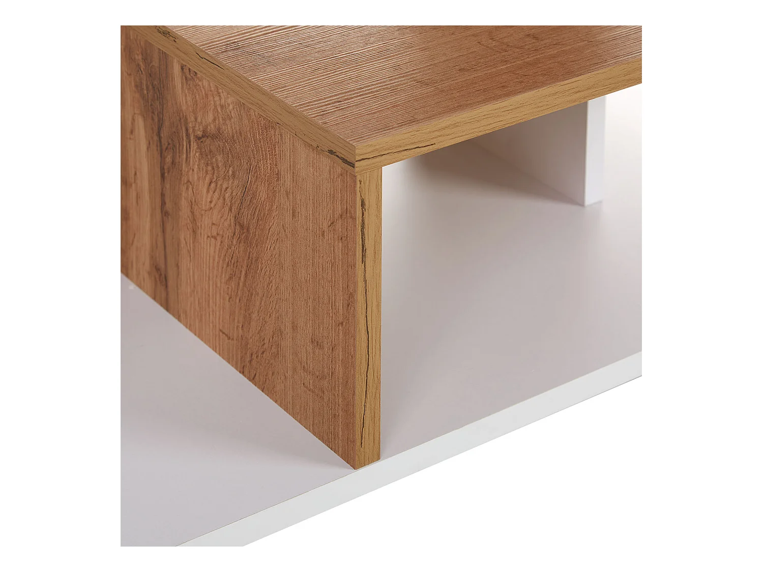 Couchtisch 90x41x50 cm Weißeiche