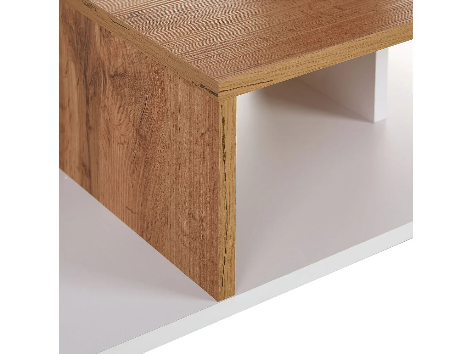 Stolik kawowy 90x41x50 cm Dąb biały