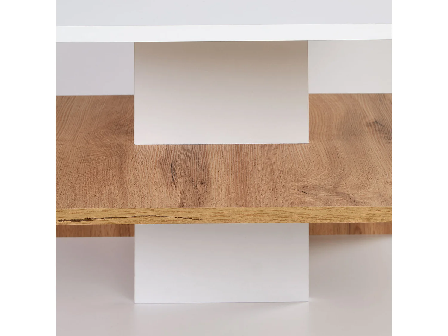 Stolik kawowy 90x41x50 cm Dąb biały