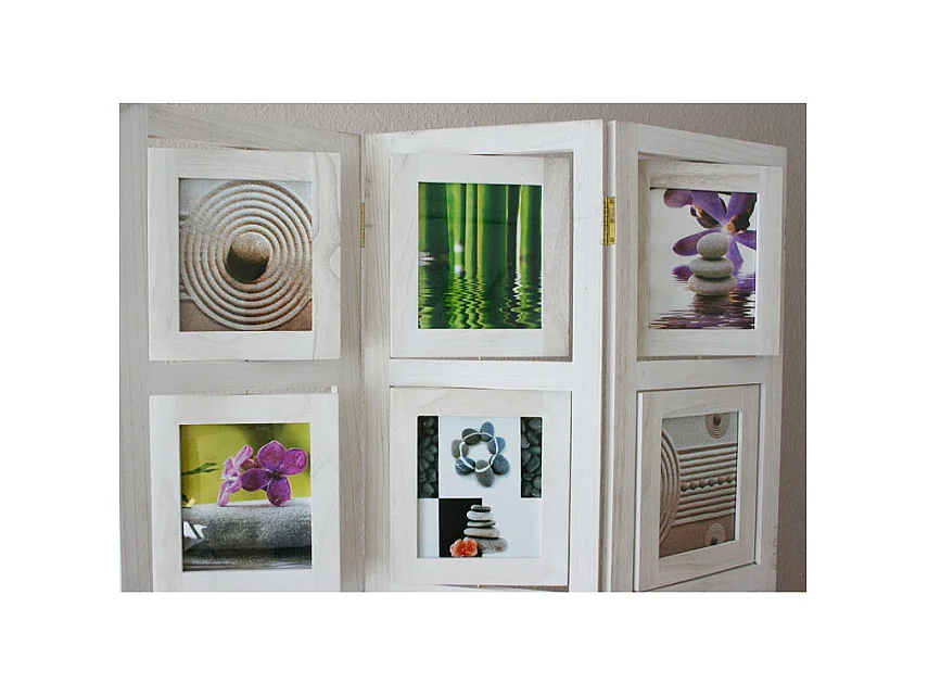 Paravent 161x93x2 cm blanc