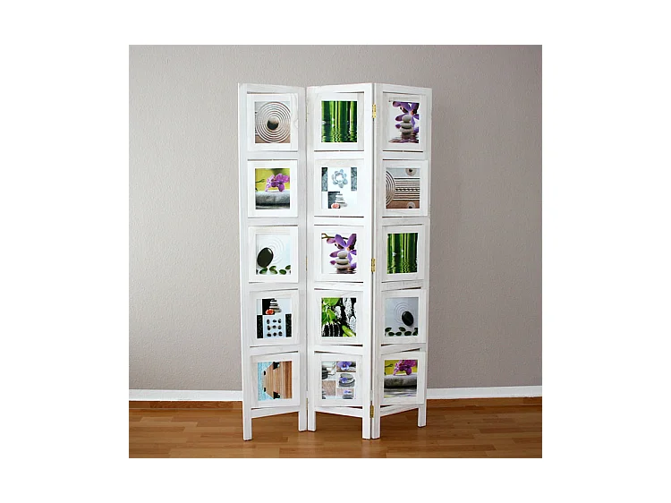Paravento 161x93x2 cm bianco