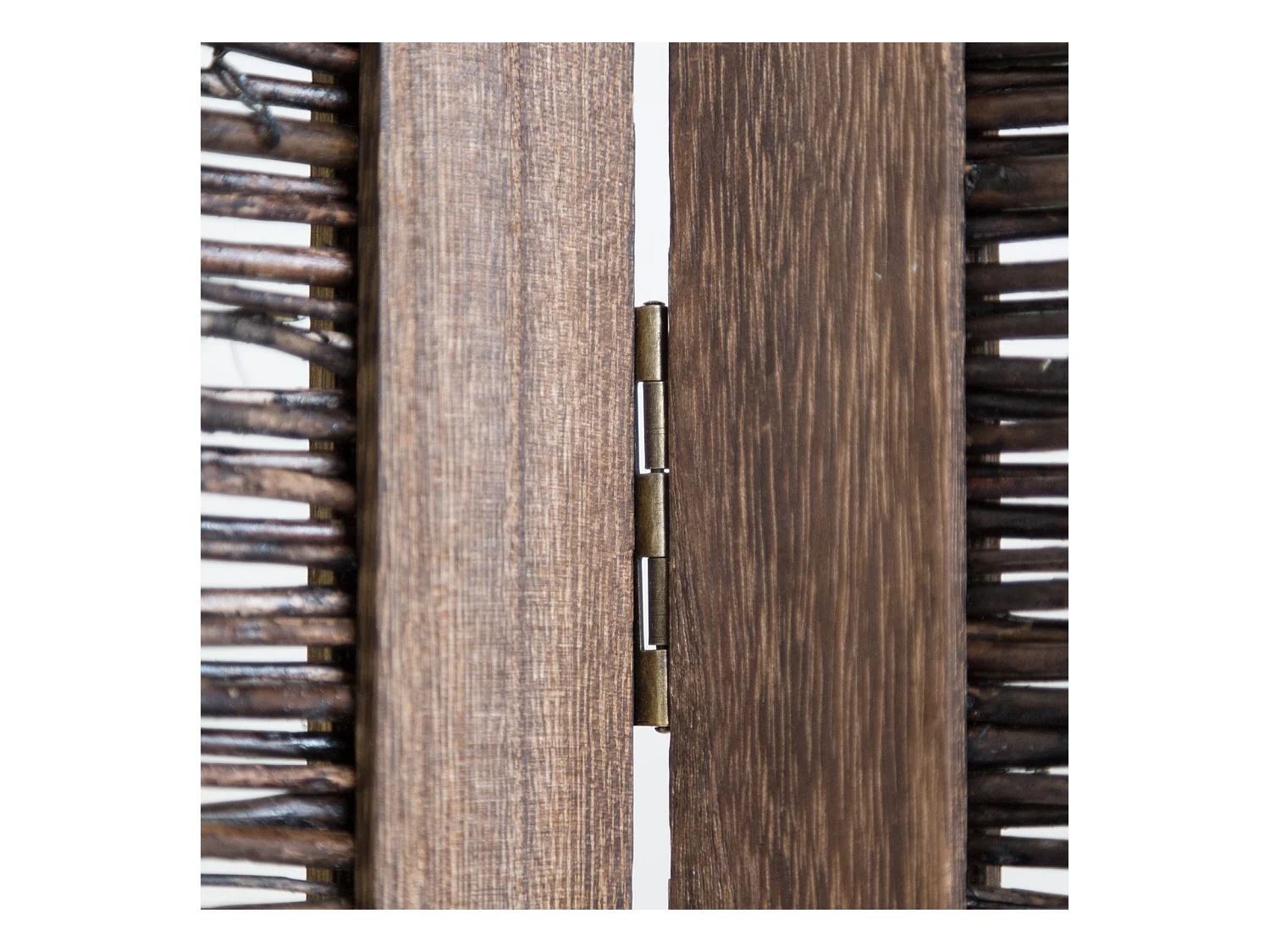 Séparateur de pièce 170x120x2 cm cloison en bois marron