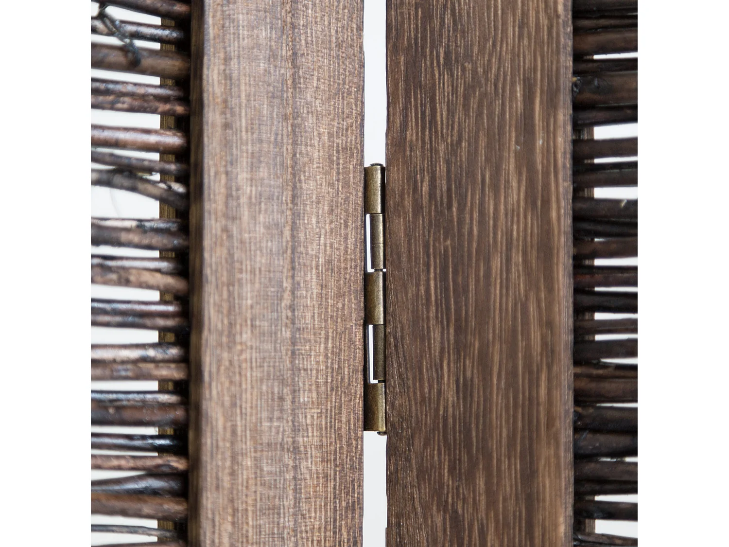 Separé 170x120x2 cm parete divisoria in legno marrone