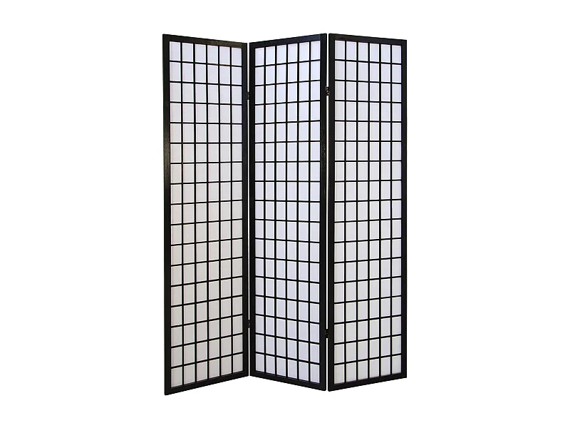Divisor de ambiente 175x132x2.2 cm preto Shoji