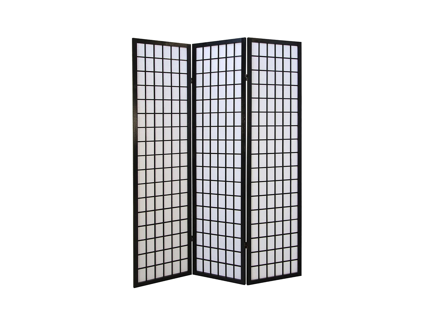 Paravent 175x132x2,2 cm noir Shoji