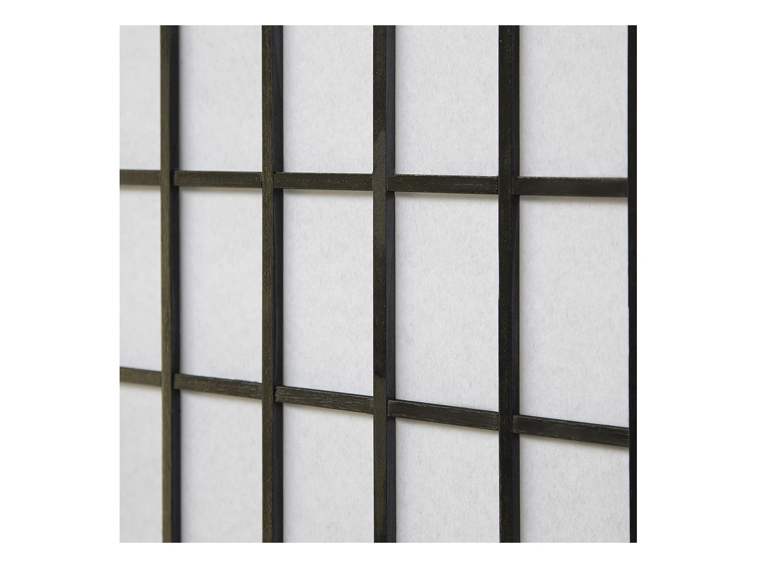 Paravent 175x132x2,2 cm noir Shoji