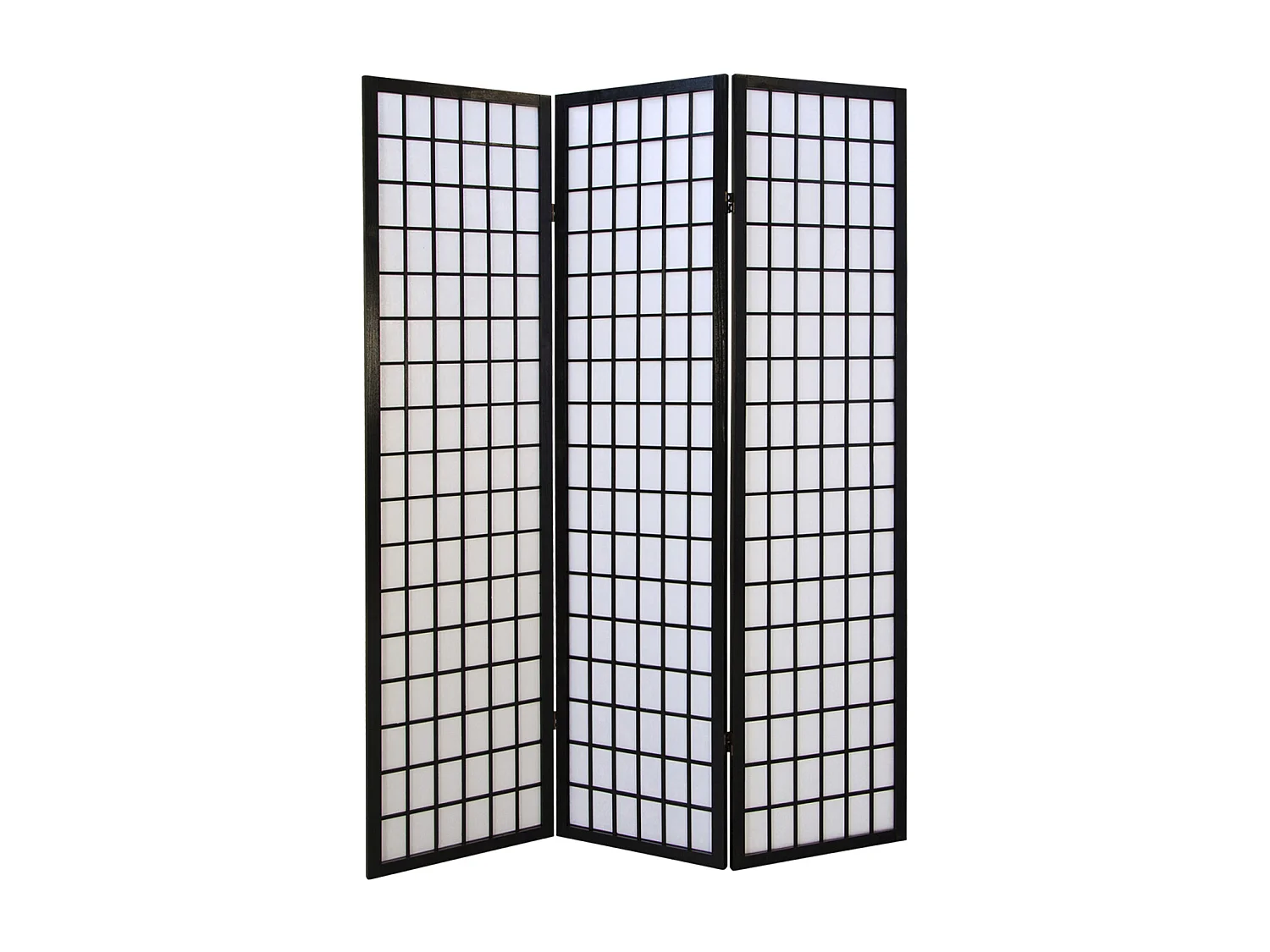 Kamerscheider 175x132x2,2 cm zwart Shoji
