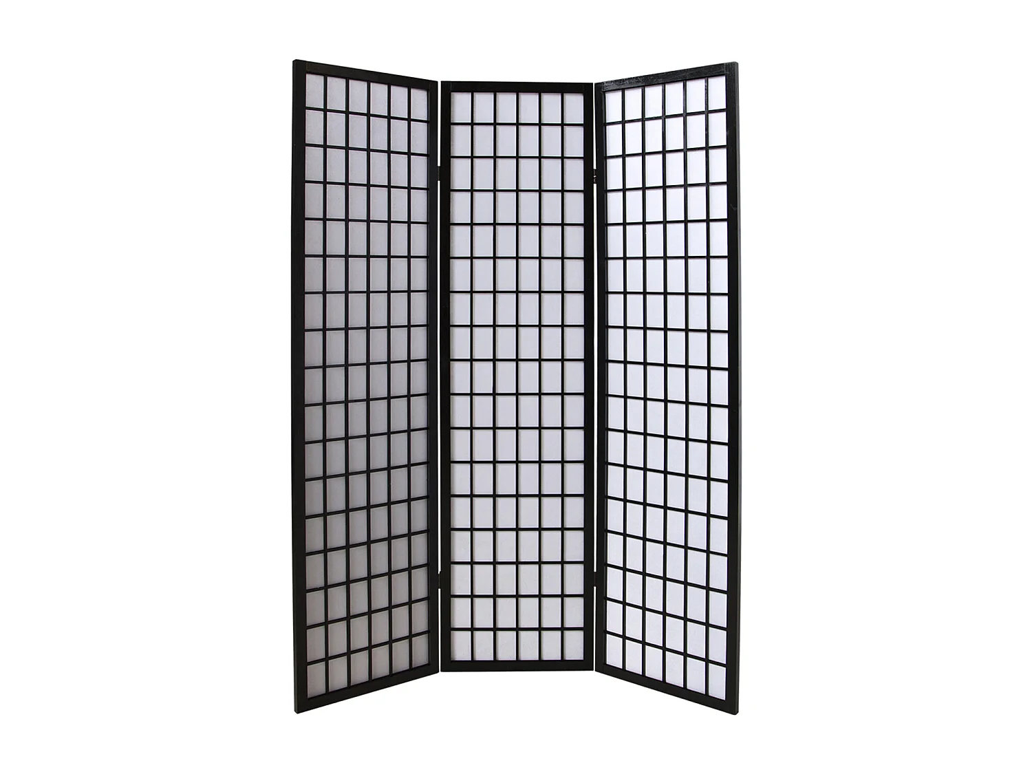Kamerscheider 175x132x2,2 cm zwart Shoji