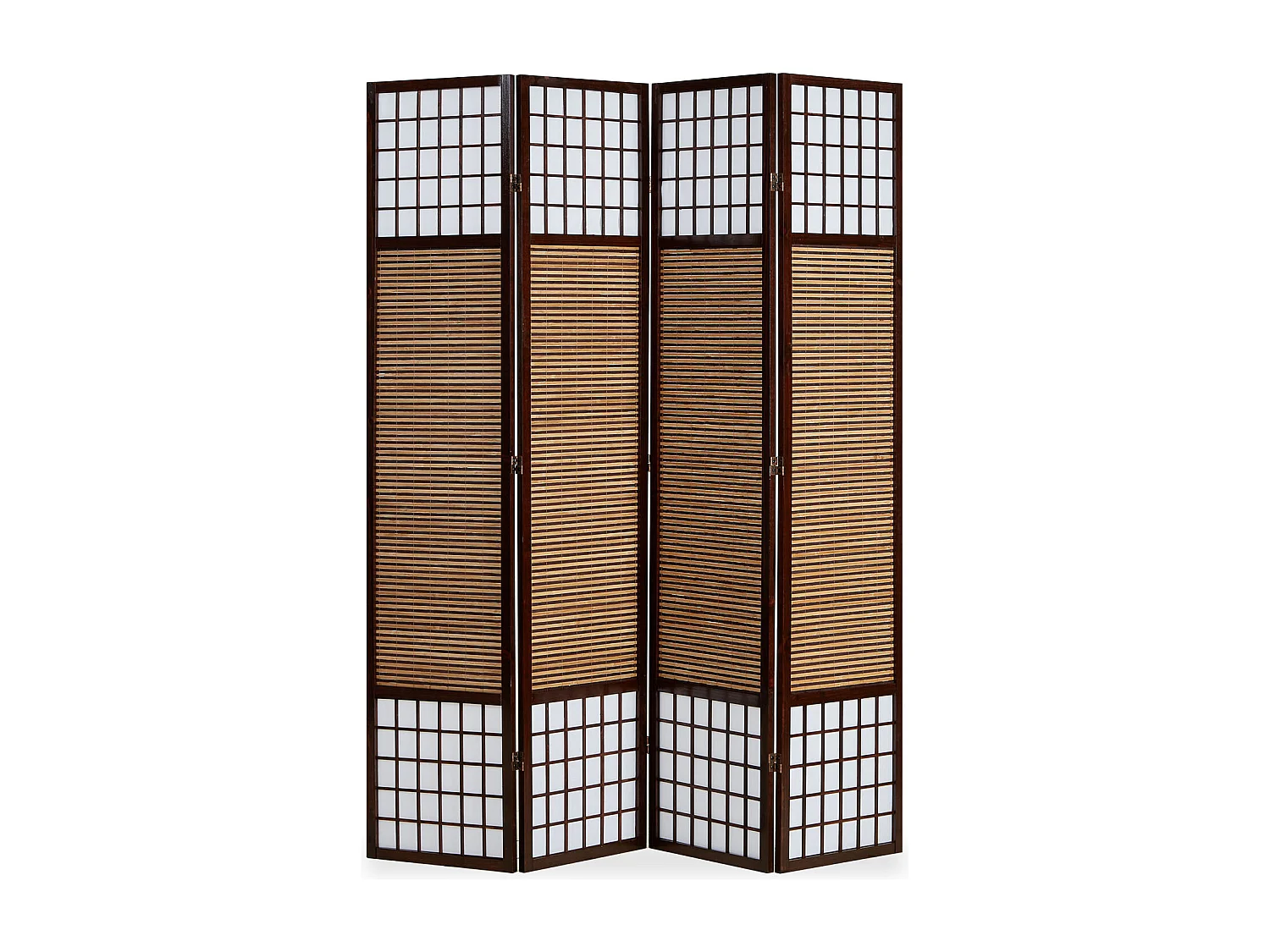 Kamerscherm 160x200x1,8 cm bruin