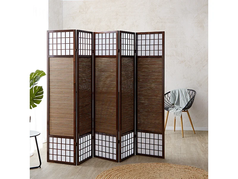 Kamerscheiding 220x2,2x175 cm donkerbruin