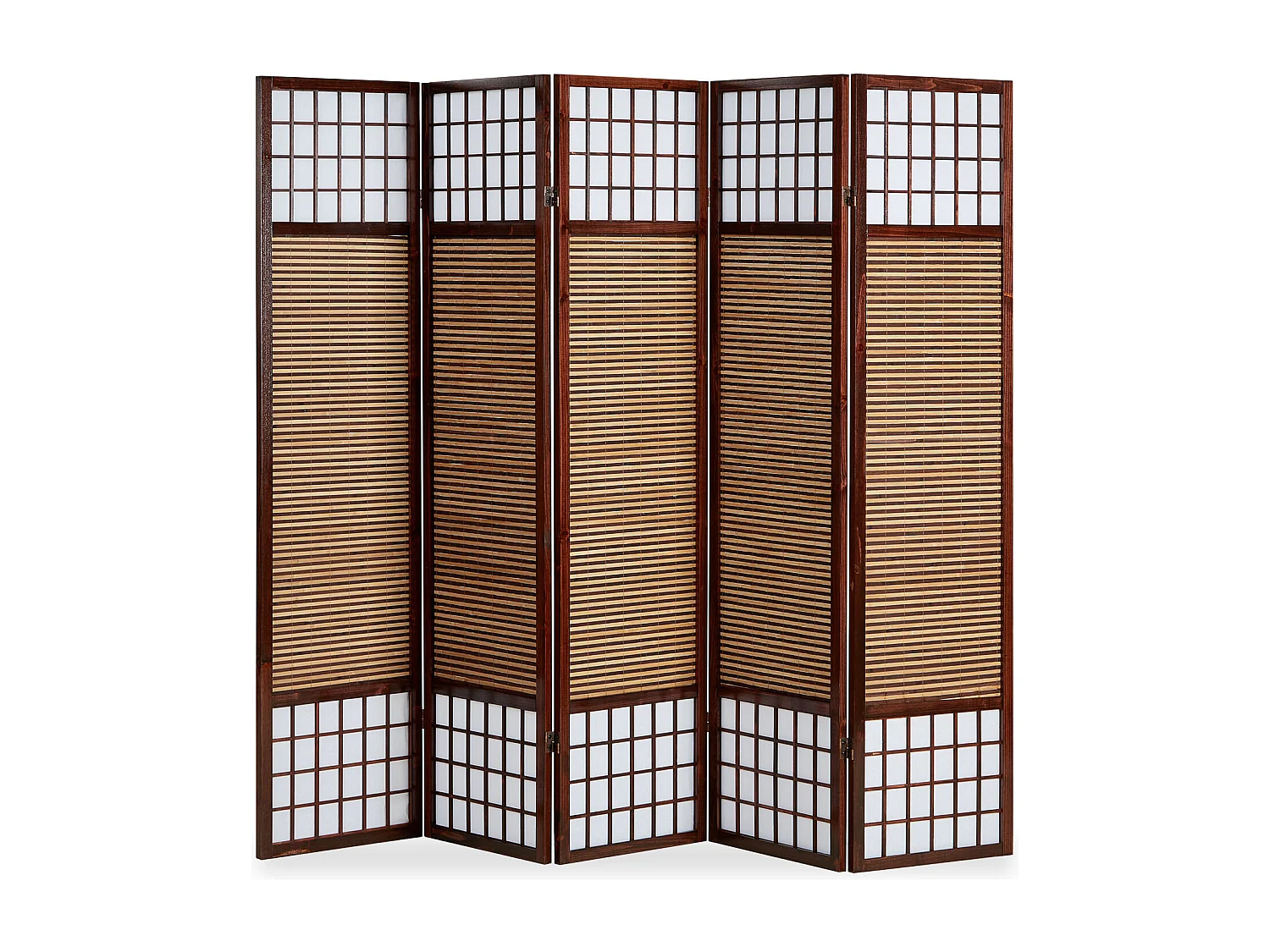 Separador de ambientes 220x2.2x175 cm marrón oscuro