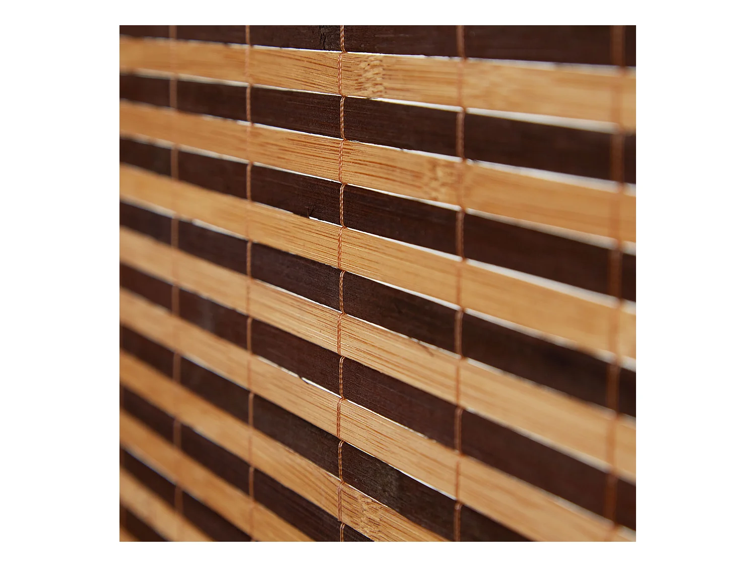 Paravent 120x200x1.8 cm Marron Bambou