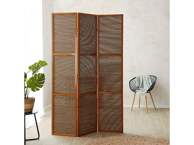 Kamerscheider 120x200x1,8 cm Bruin Bamboe