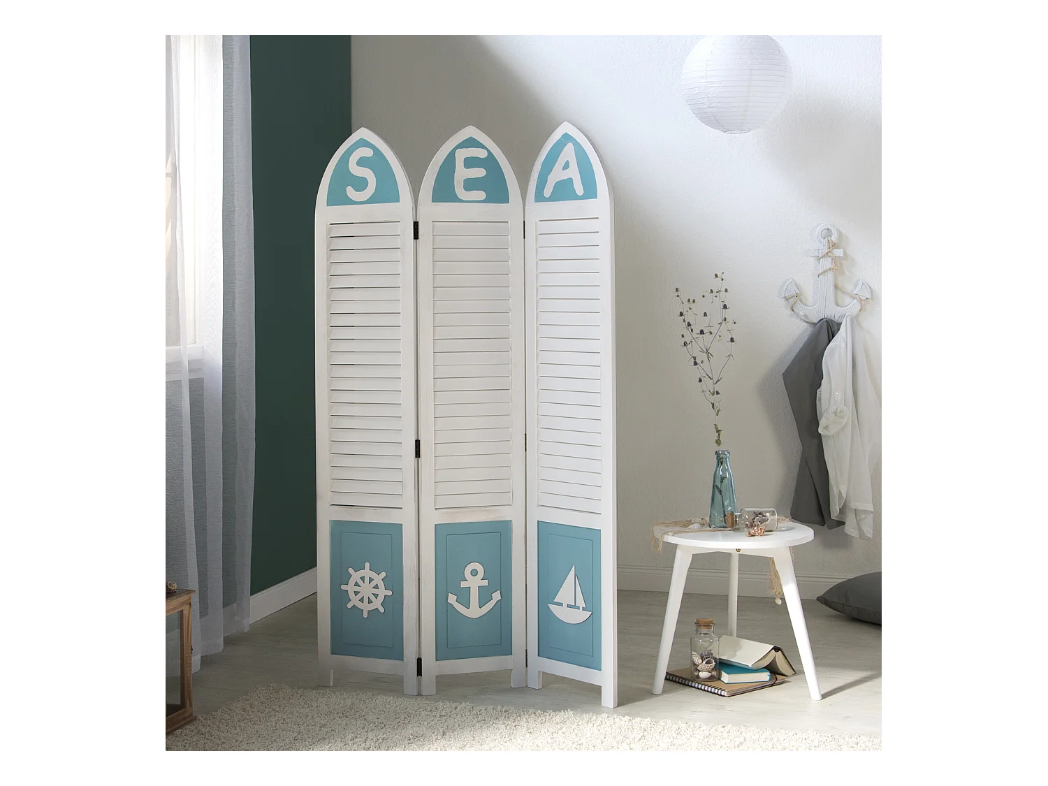 Écran 93x162x1,7 cm blanc