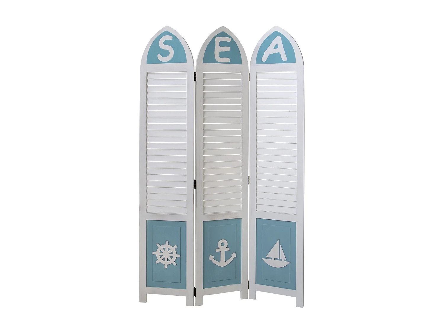 Scherm 93x162x1,7 cm wit