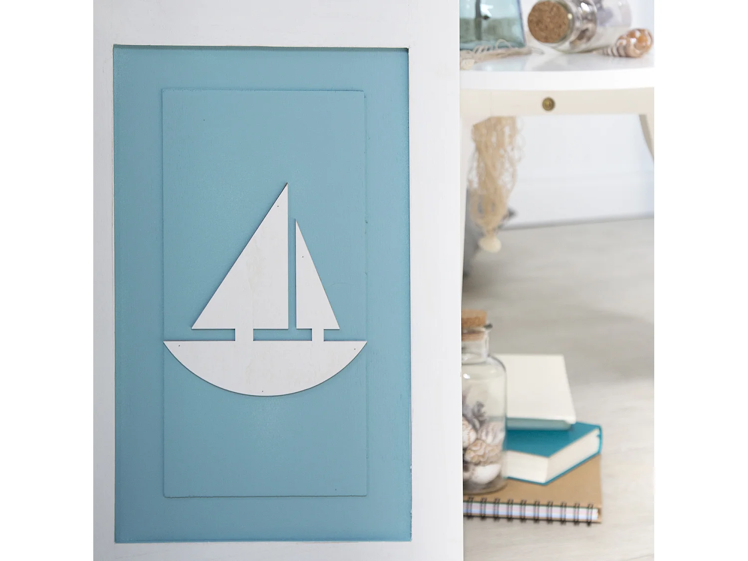 Scherm 93x162x1,7 cm wit