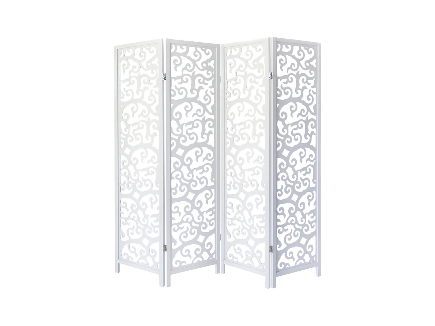 Paravent 175x173x2,2 cm blanc Shoji