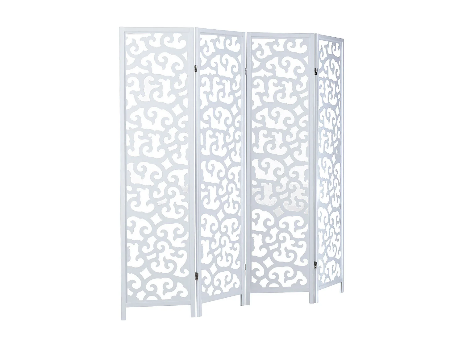 Divisorio per ambienti 175x173x2,2 cm bianco Shoji