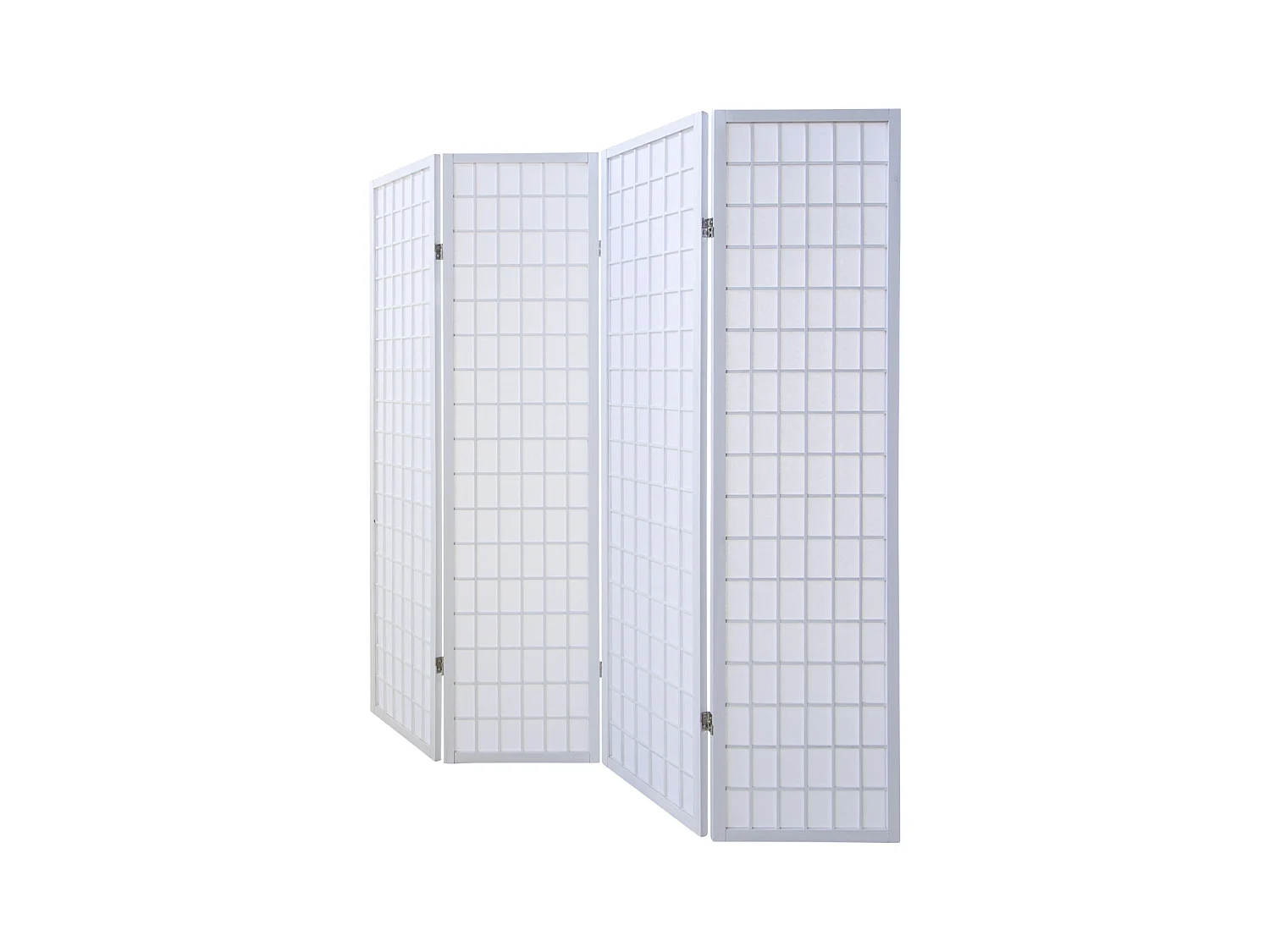 Paravent 176x2,2x175 cm blanc Shoji