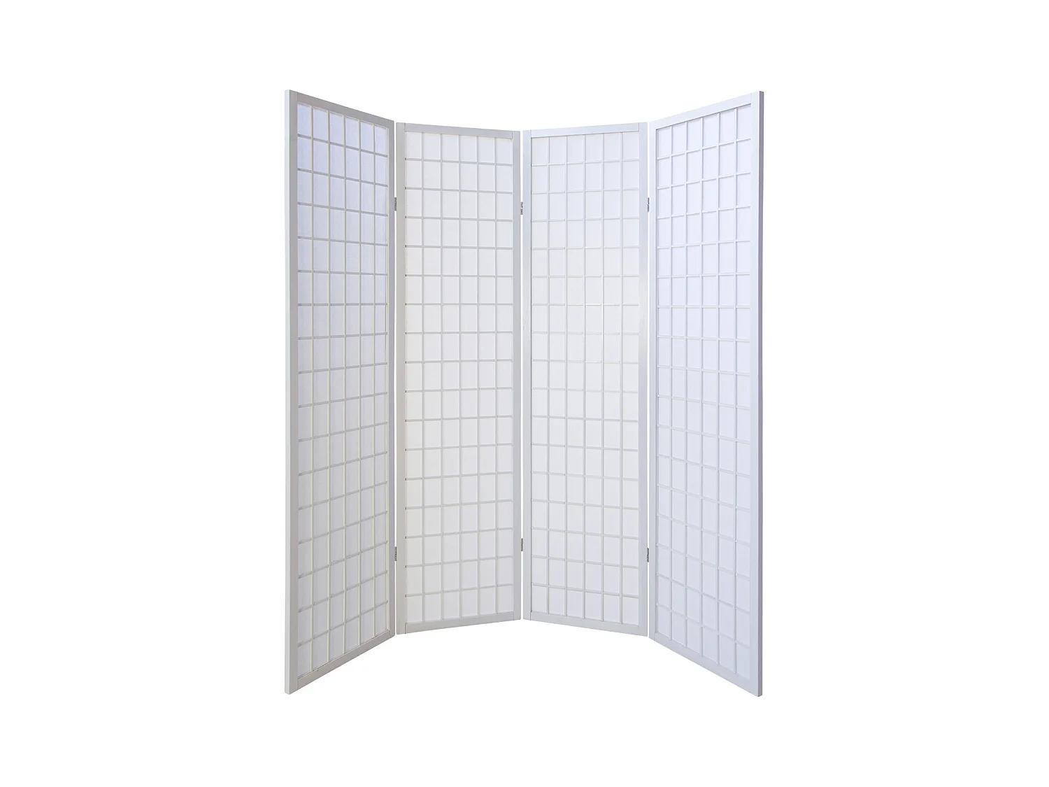 Paravent 176x2,2x175 cm blanc Shoji