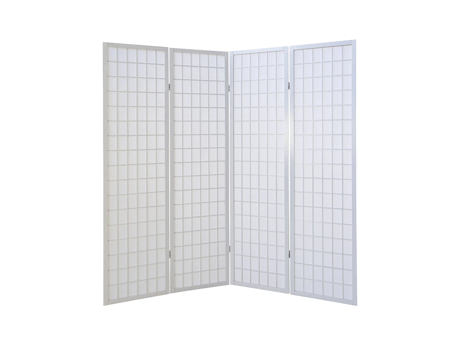 Paravent 176x2,2x175 cm blanc Shoji