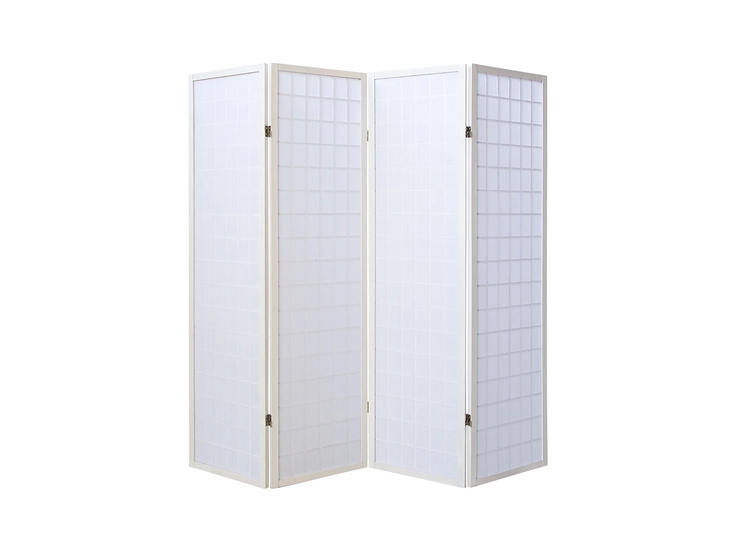 Paravent 176x2,2x175 cm blanc Shoji