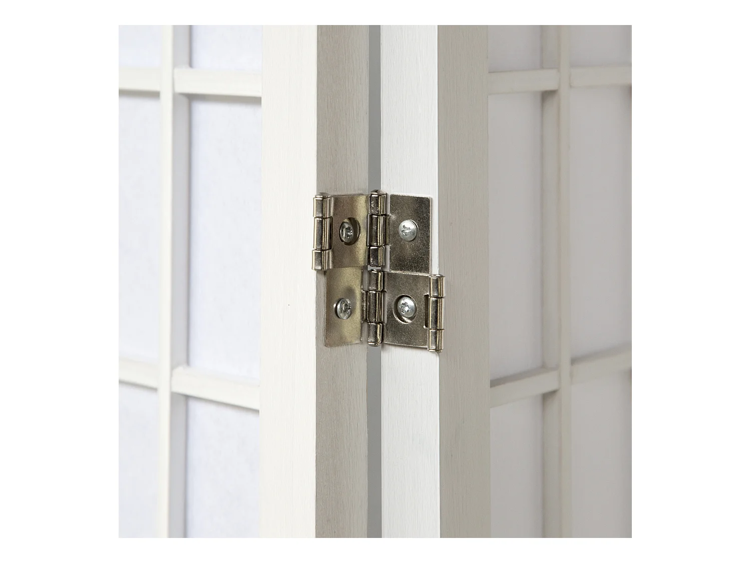 Paravent 176x2,2x175 cm blanc Shoji