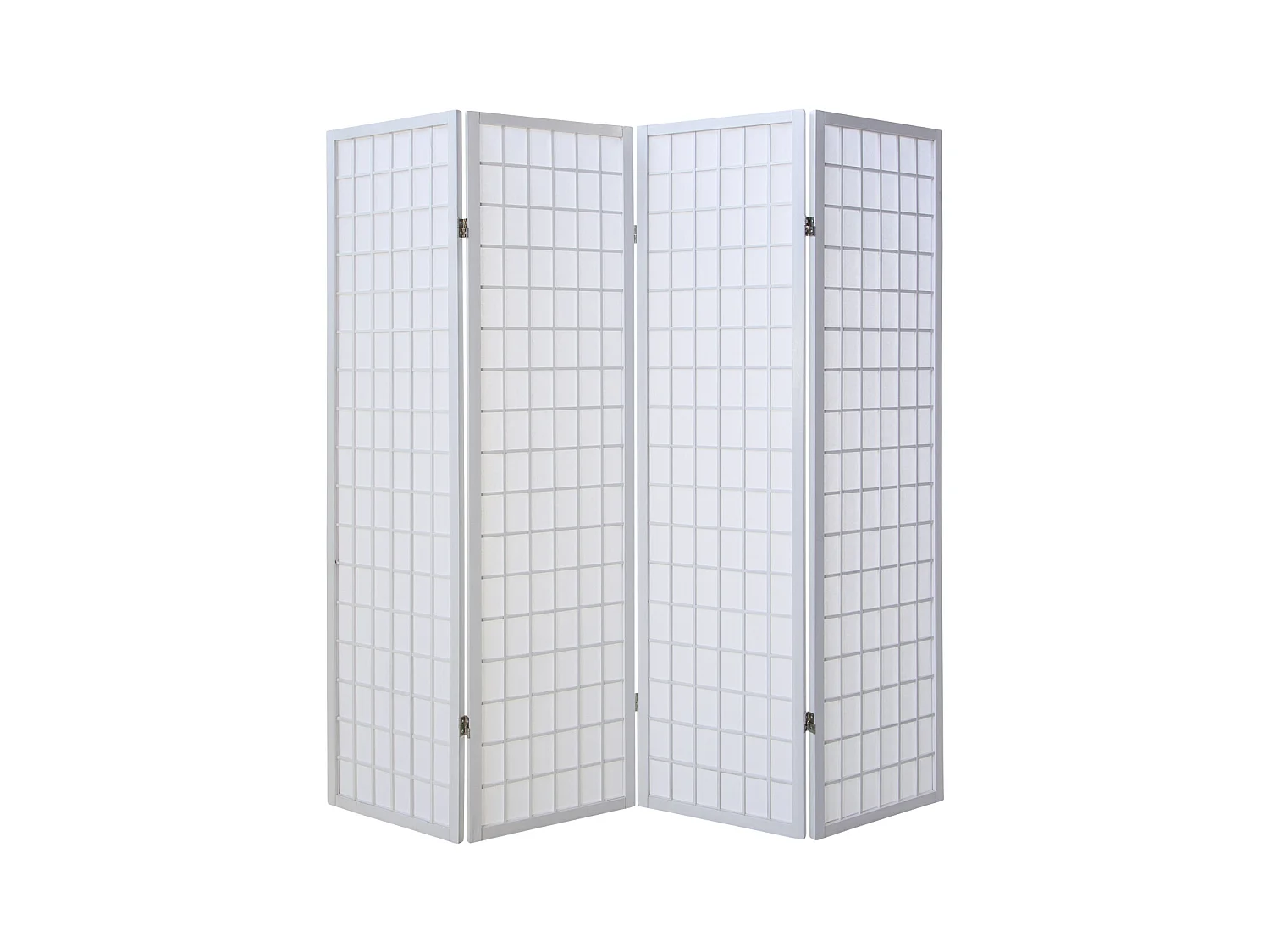 Divisorio per ambiente 176x2,2x175 cm bianco Shoji