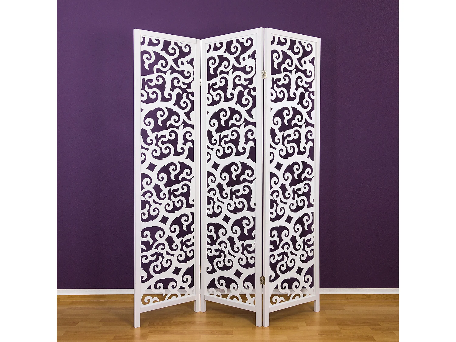 Kamerscherm 130x2,2x175 cm wit Shoji