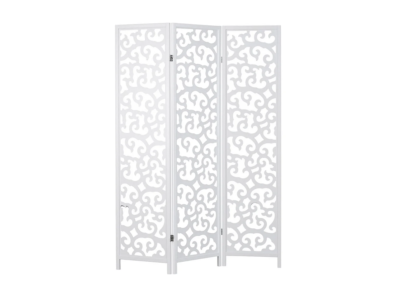 Kamerscherm 130x2,2x175 cm wit Shoji