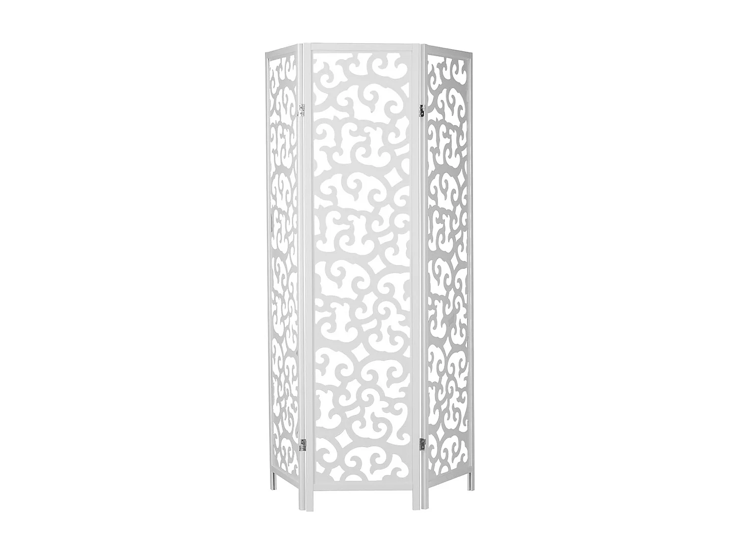 Kamerscherm 130x2,2x175 cm wit Shoji