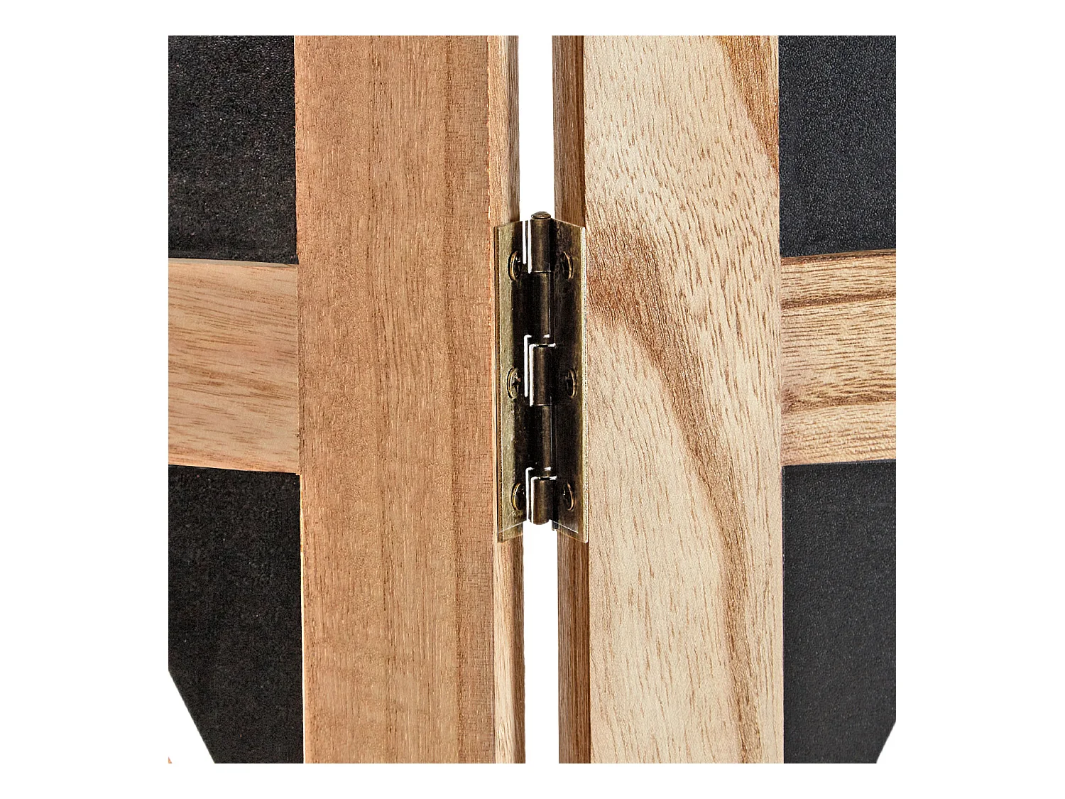 Paravent 170x120x2 cm naturel noir