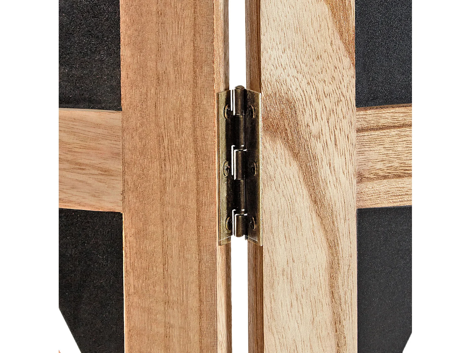 Kamerscherm 170x120x2 cm natuurlijk zwart