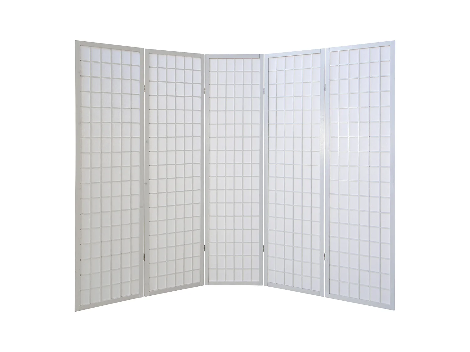 Paravent 175x220x2.2 cm blanc Shoji