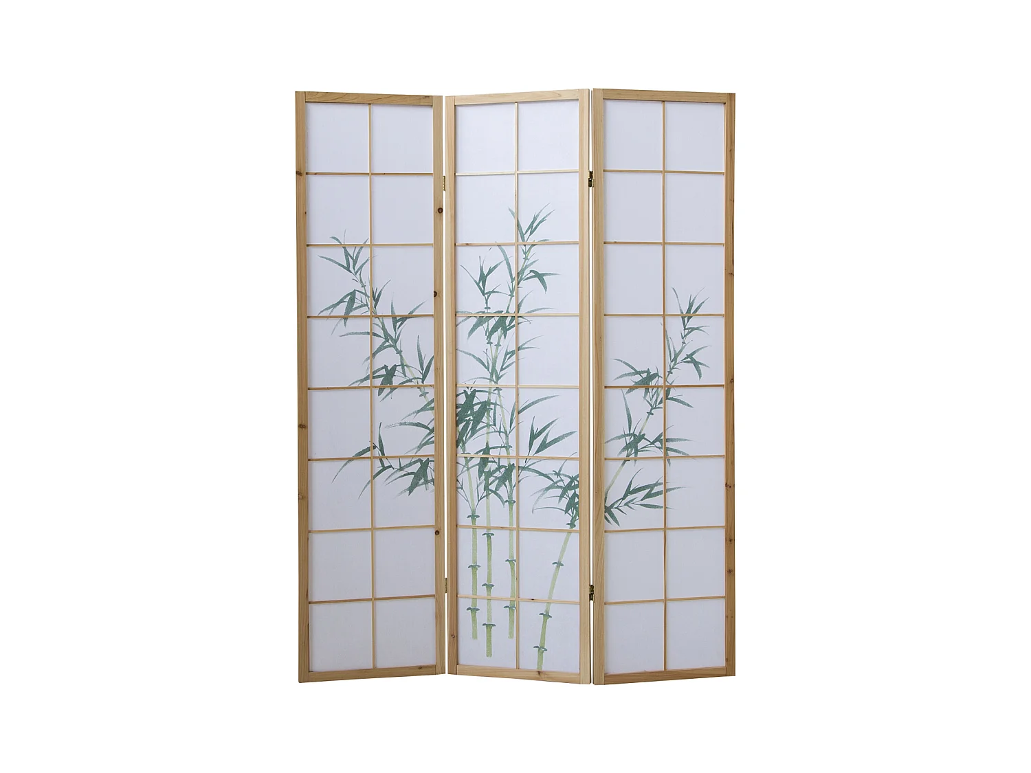 Kamerscheiding 132x2x175 cm Natuurlijk wit Shoji