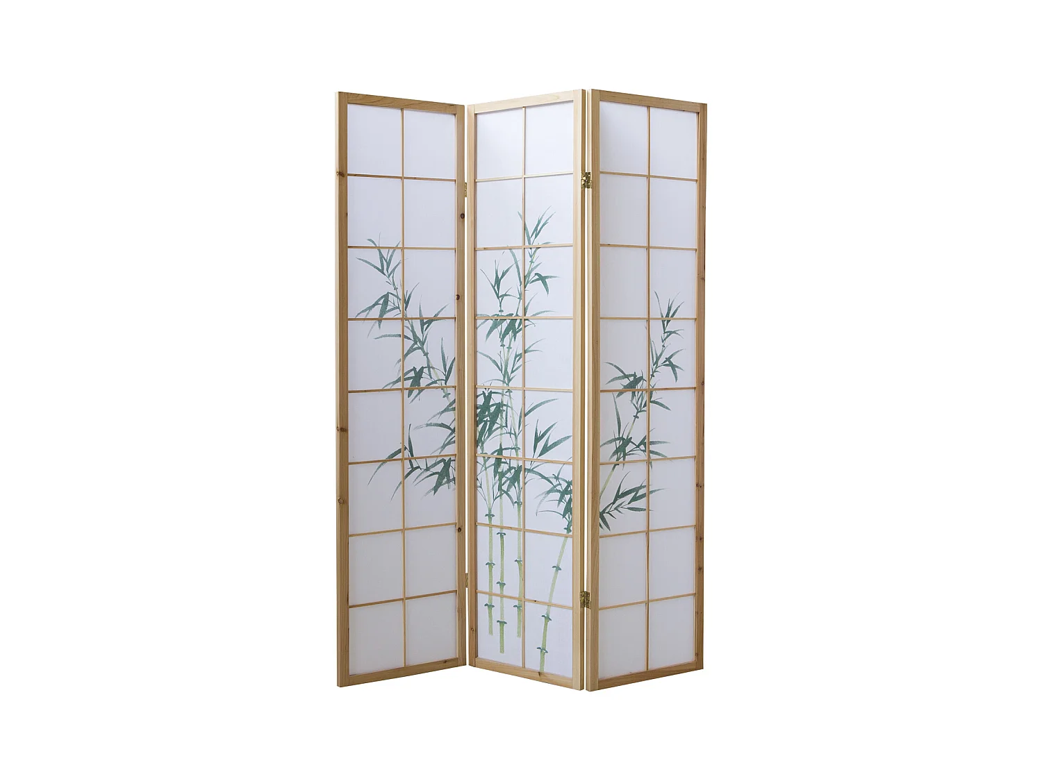Kamerscheiding 132x2x175 cm Natuurlijk wit Shoji