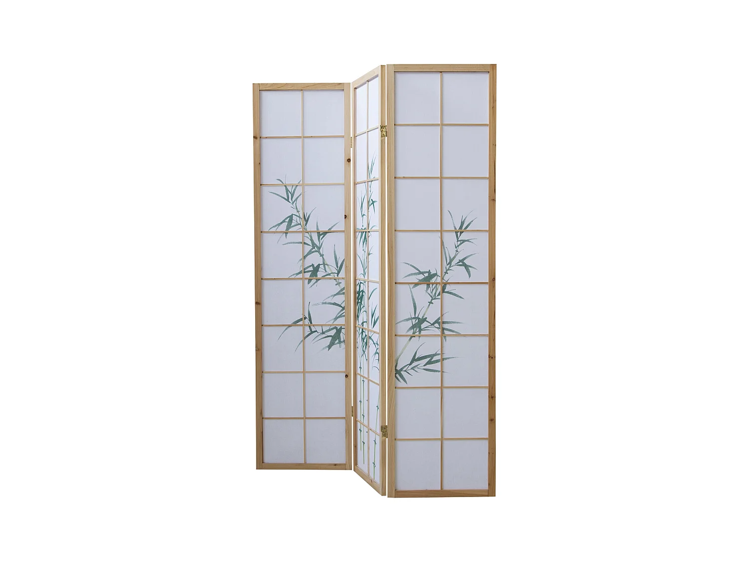 Kamerscheiding 132x2x175 cm Natuurlijk wit Shoji