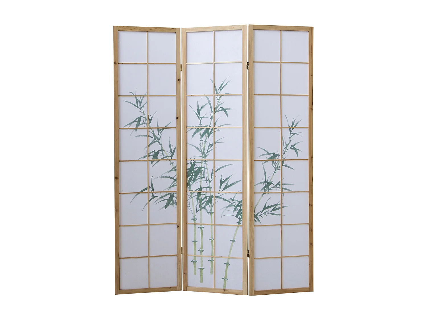 Kamerscheiding 132x2x175 cm Natuurlijk wit Shoji