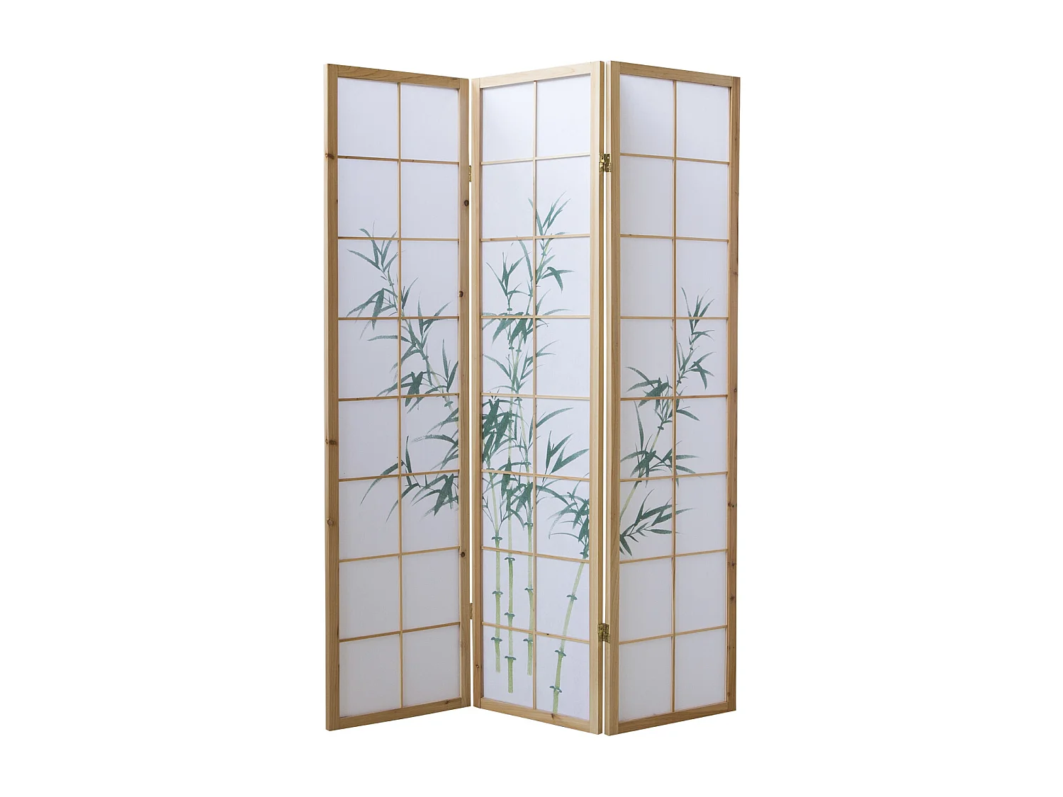Kamerscheiding 132x2x175 cm Natuurlijk wit Shoji