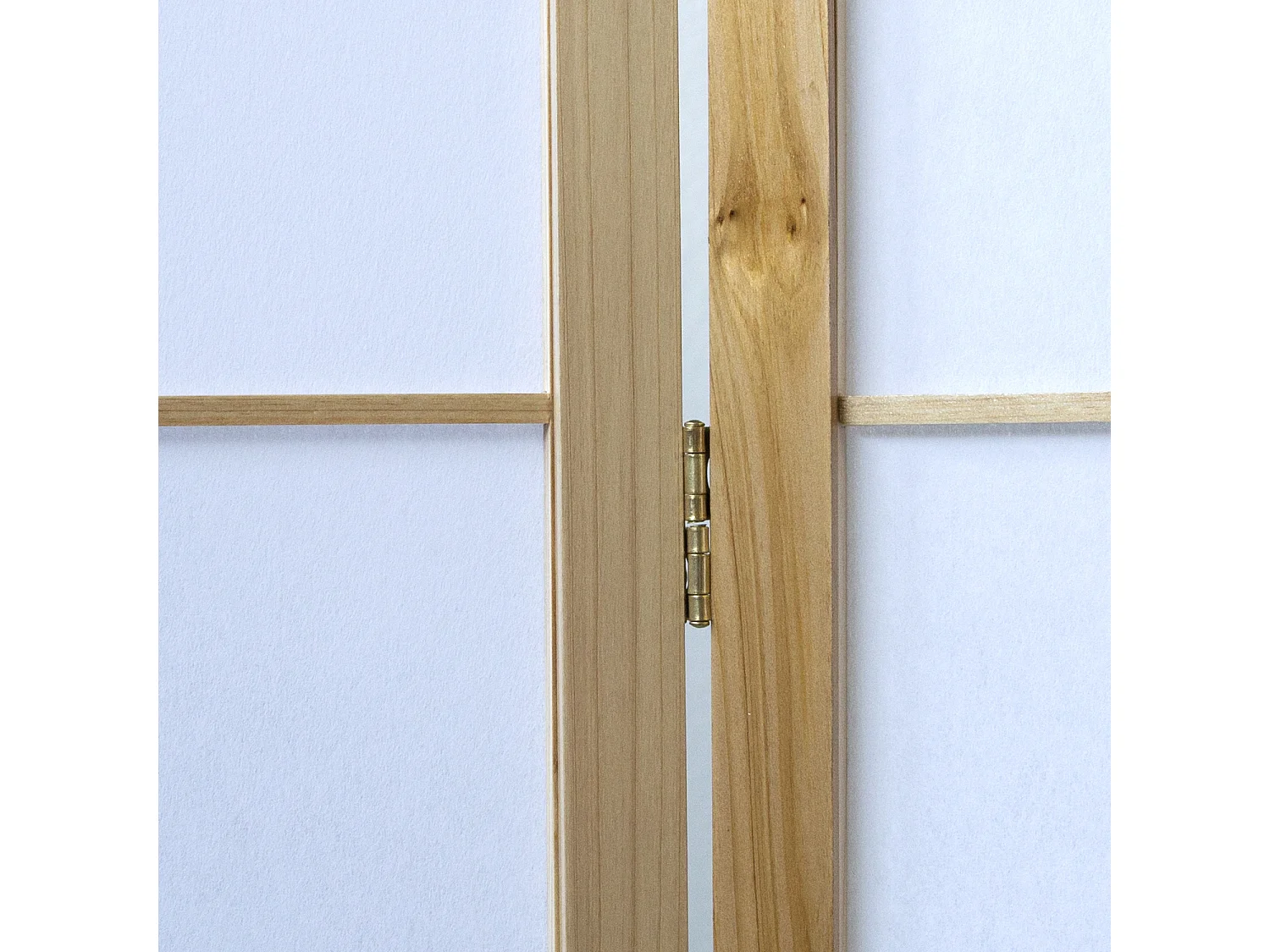 Kamerscheiding 132x2x175 cm Natuurlijk wit Shoji