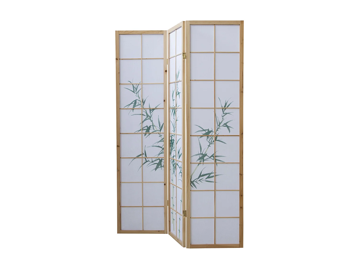 Kamerscheiding 132x2x175 cm Natuurlijk wit Shoji